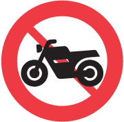 Motorcykel og stor knallert forbudt