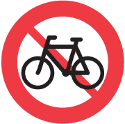 Cykel og lille knallert forbudt